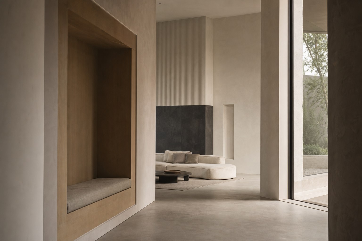 Foldspace quiet architectural study